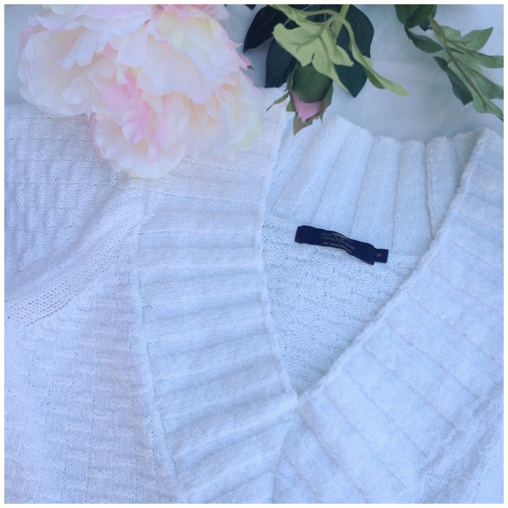 White Spring Sweater by Thomas Burberry